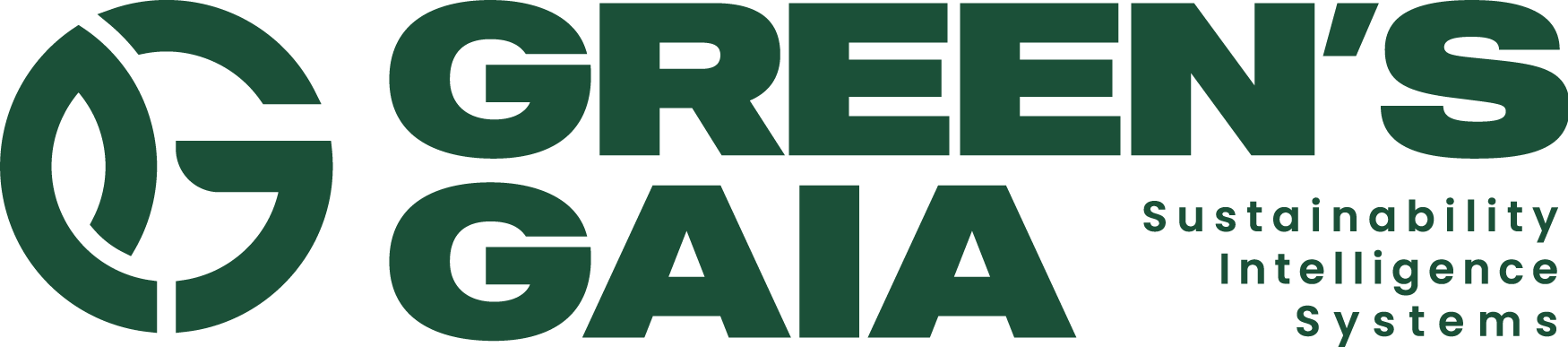 Green's Gaia logo green