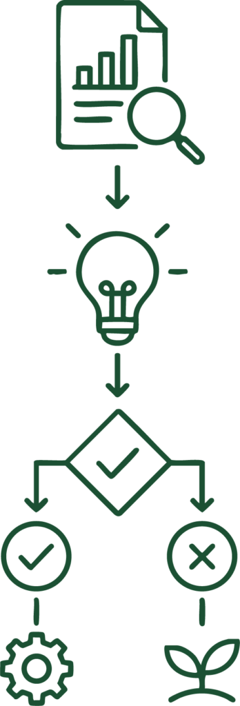 decision making chart icon