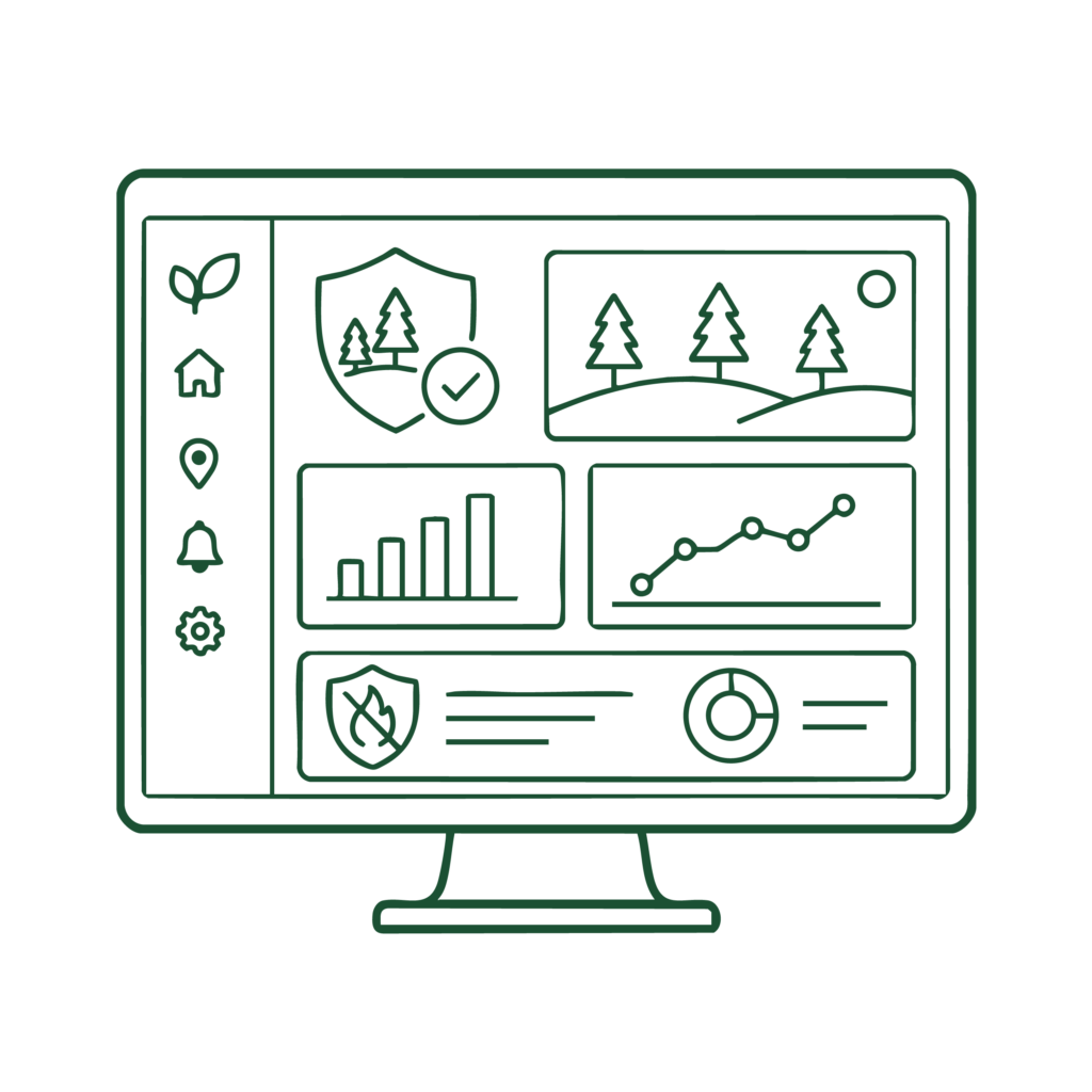 Software on a computer screen icon